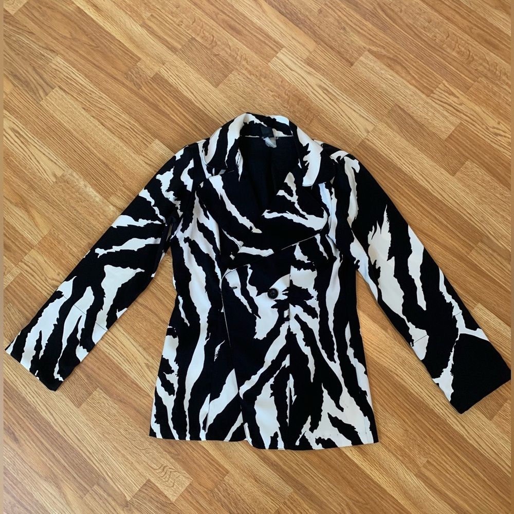 Vintage Zebra Print Coat 🦓